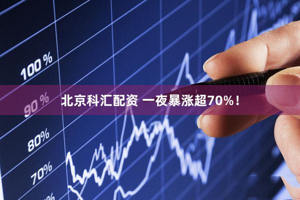 北京科汇配资 一夜暴涨超70%！